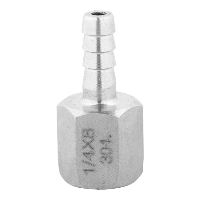 Штуцер ёлочка ВР 1/4" AISI 8 мм Штуцер ёлочка ВР 1/4" AISI 8 мм