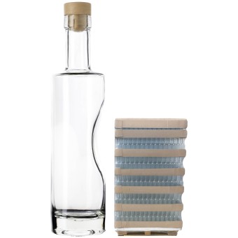 Бутылка "Deboss" 0,5 л. с пробкой полимерной Т-образной паллет 1445 шт. Бутылка "Deboss" 0,5 л. с пробкой полимерной Т-образной паллет 1445 шт.