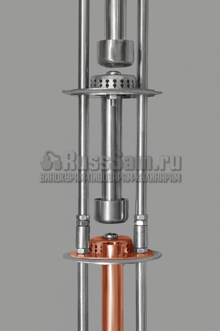 Нержавеющий узел для соединения тарельчатых вставок колонн ХД/2 Нержавеющий узел для соединения тарельчатых вставок колонн ХД/2