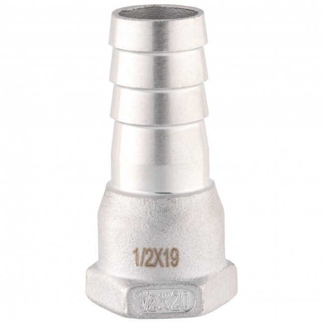 Штуцер ёлочка ВР 1/2" AISI 20 мм