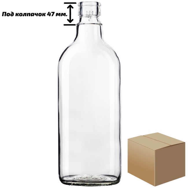 Бутылка "Фляжка" 0,5 л. гуала коробка Бутылка "Фляжка" 0,5 л. гуала коробка