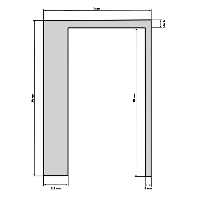 Прокладка силиконовая для куба D-360 (386*358*7)