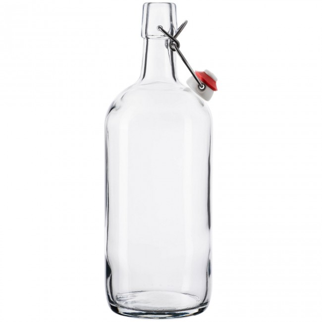 Бутылка "Бугель Про" 1.0 л. бесцветная с пробкой Бутылка "Бугель Про" 1.0 л. бесцветная с пробкой
