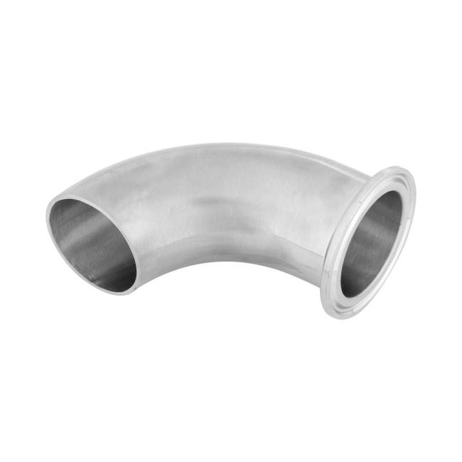 Отвод 90° 38*1,5 + CLAMP 1,5" DN 38 AISI