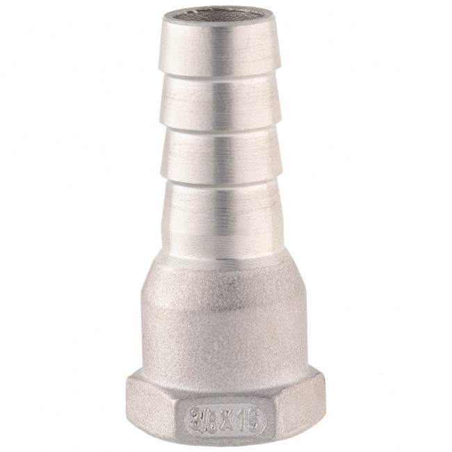 Штуцер ёлочка ВР 3/8" AISI 15 мм Штуцер ёлочка ВР 3/8" AISI 15 мм