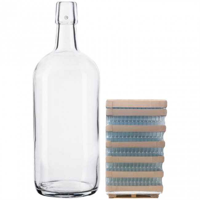 Бутылка "Бугель Про" 1.0 л. бесцветная (без пробки) паллет 1008 шт. Бутылка "Бугель Про" 1.0 л. бесцветная (без пробки) паллет 1008 шт.