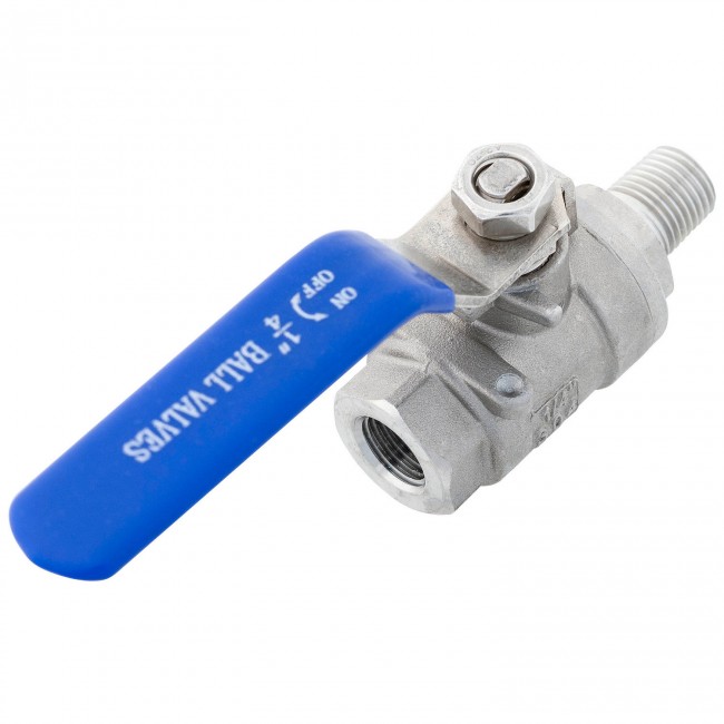 Кран шаровый ВР НР 1/4" AISI Кран шаровый ВР НР 1/4" AISI