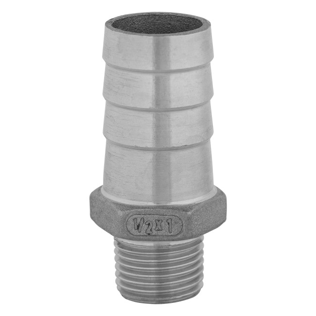 Штуцер ёлочка НР 1/2" AISI 25 мм Штуцер ёлочка НР 1/2" AISI 25 мм