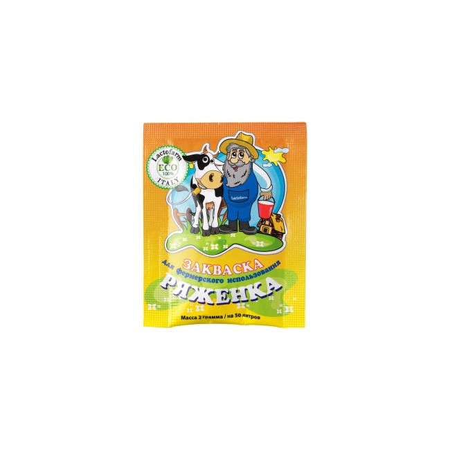 Закваска Lactofarm Eco "Ряженка" 2 гр., ферма