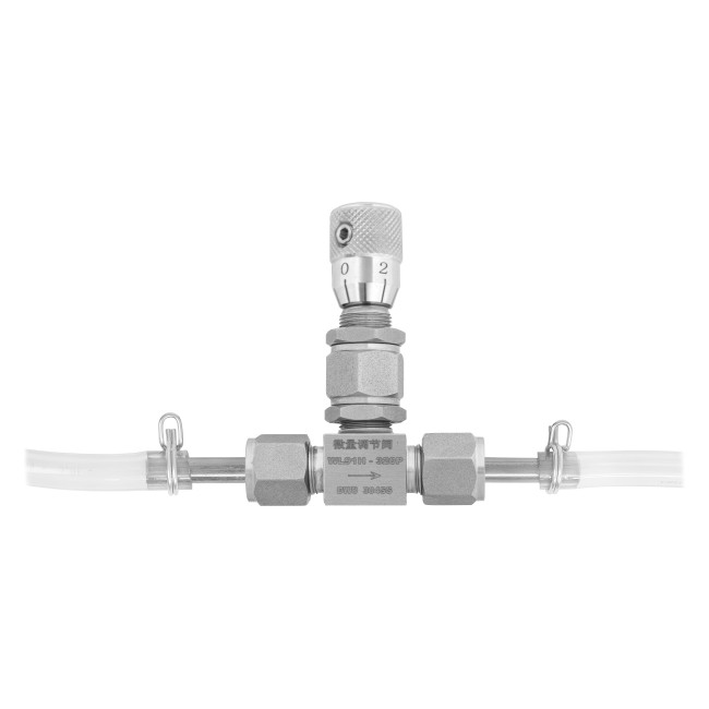 Кран игольчатый тонкой настройки под трубку 8 мм. нерж. Кран игольчатый тонкой настройки под трубку 8 мм. нерж.