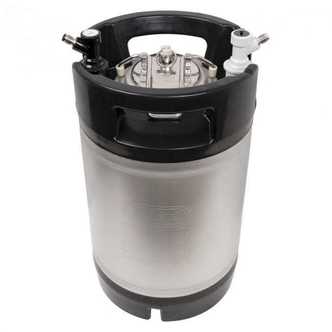 Коннектор "KegLand" для кегов с фитингом Ball Lock, входящий (белый) с резьбой, пластиковый  Коннектор "KegLand" для кегов с фитингом Ball Lock, входящий (белый) с резьбой, пластиковый