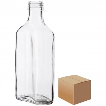 Бутылка "Фляжка" 0,25 л винт коробка  Бутылка "Фляжка" 0,25 л винт коробка