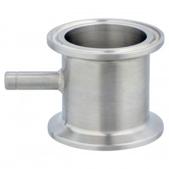 Переходник МЦ КЛАМП 1,5" (DN40) - КЛАМП 1,5" (DN40) с отводом под термометр