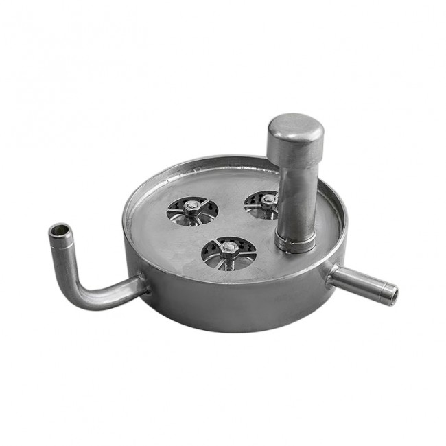 Уровень с узлом промежуточного отбора для модульной тарельчатой колонны Д80 Уровень с узлом промежуточного отбора для модульной тарельчатой колонны Д80