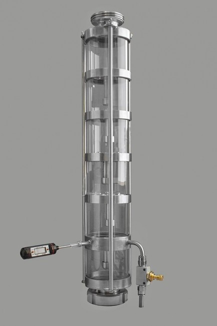 Уровень с узлом промежуточного отбора для модульной тарельчатой колонны Д80 Уровень с узлом промежуточного отбора для модульной тарельчатой колонны Д80