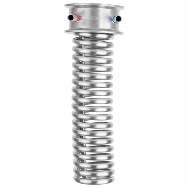 Холодильник Димрота проходной Clamp 3.0" трубка 8 мм.