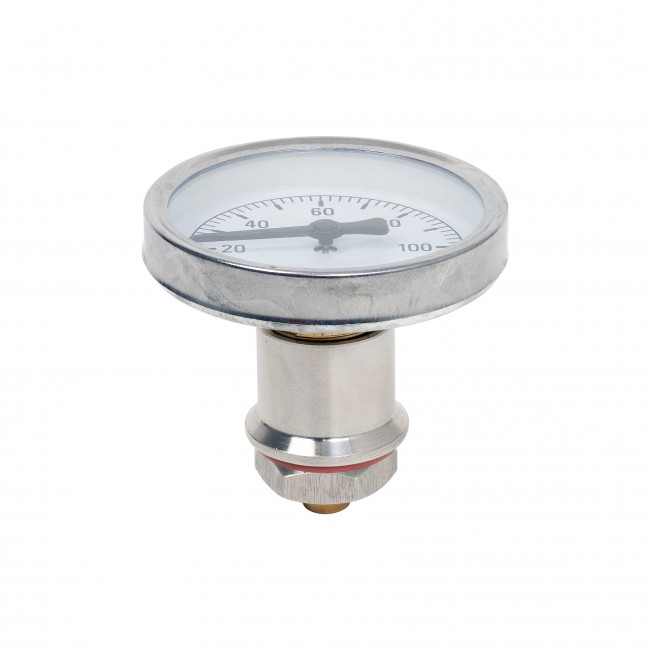 Футорка 1/2" с гайкой для установки биметаллического термометра в котел AISI Футорка 1/2" с гайкой для установки биметаллического термометра в котел AISI