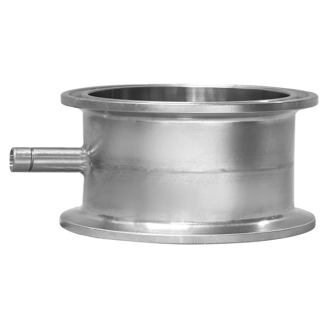 Переходник МЦ КЛАМП 3,0" (DN76) - КЛАМП 3,0" (DN76) с отводом под термометр