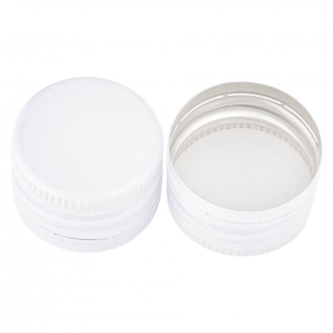 Колпачок алюминиевый с резьбой 28*18 белый