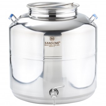 Бочка с краном Евро 50 л нерж. 