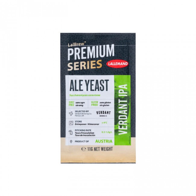 Пивные дрожжи Lallemand "Verdant IPA" 11 гр. (верховое) Пивные дрожжи Lallemand "Verdant IPA" 11 гр. (верховое)
