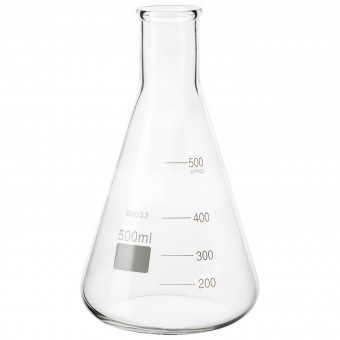 Колба коническая КН-2-500-50 с делениями Колба коническая КН-2-500-50 с делениями