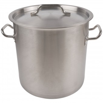 Кастрюля 25 л, тройное дно 32х32 с крышкой (котёл) Кастрюля 25 л, тройное дно 32х32 с крышкой (котёл)