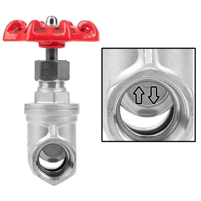 Задвижка клиновая муфтовая ВР ВР 3/4" AISI (CF8M)