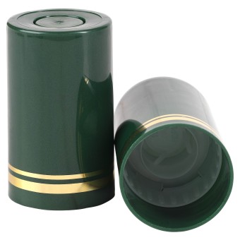 Колпачок полимерный 59 мм зеленый золотые кольца Колпачок полимерный 59 мм зеленый золотые кольца