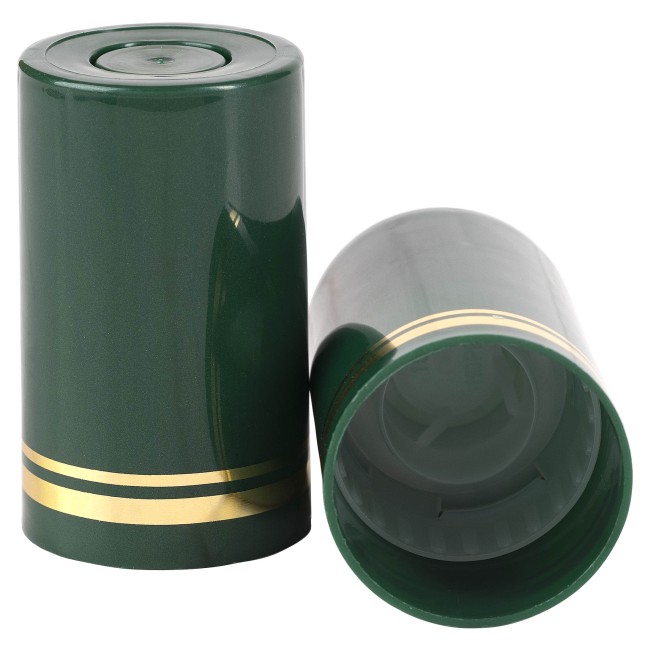 Колпачок полимерный 59 мм зеленый золотые кольца Колпачок полимерный 59 мм зеленый золотые кольца