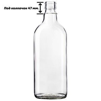 Бутылка "Фляжка" 0,5 л. гуала  Бутылка "Фляжка" 0,5 л. гуала