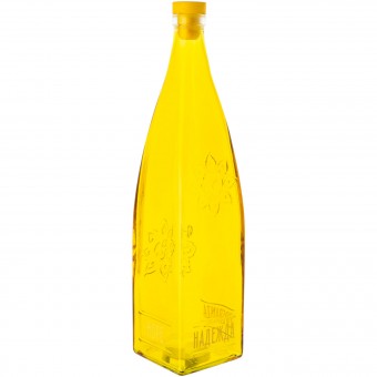 Бутылка декоративная с пробкой "Надежда" желтая 1 л 