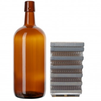 Бутылка "Бугель Про" 1.0 л. (без пробки) паллет 1008 шт. Бутылка "Бугель Про" 1.0 л. (без пробки) паллет 1008 шт.