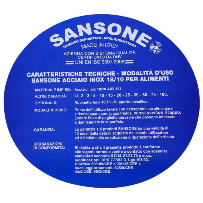 Традиционная бочка с краном 100 л нерж. Традиционная бочка с краном 100 л нерж.