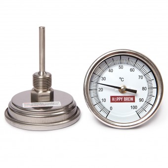 Термометр биметаллический ТБ (нержавеющий) Hoppy Brew