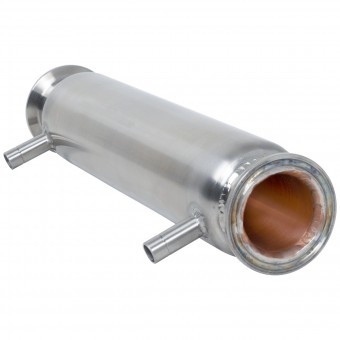 Рубашечный холодильник 250 мм CLAMP 1,5" DN 35 медь+AISI 