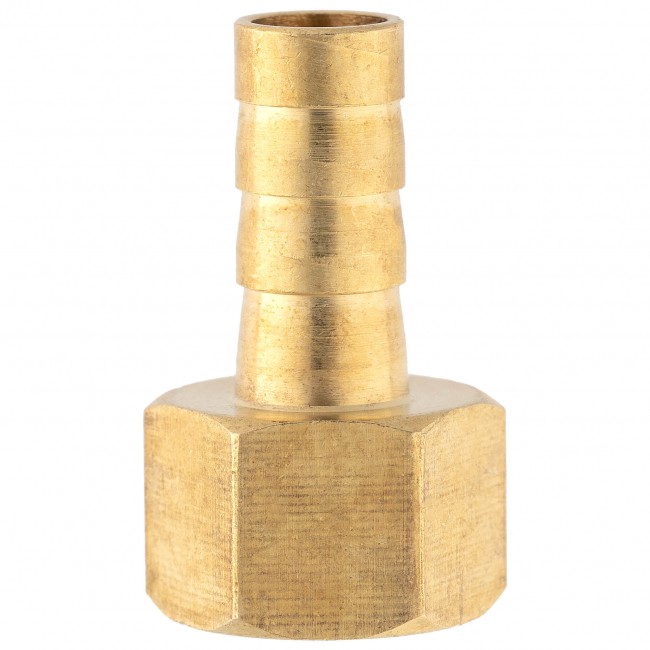 Штуцер ёлочка ВР 1/4" латунь 8 мм. 