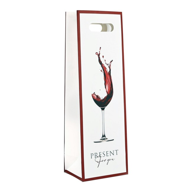 Пакет под бутылку подарочный "Бокал" Пакет под бутылку подарочный "Бокал"