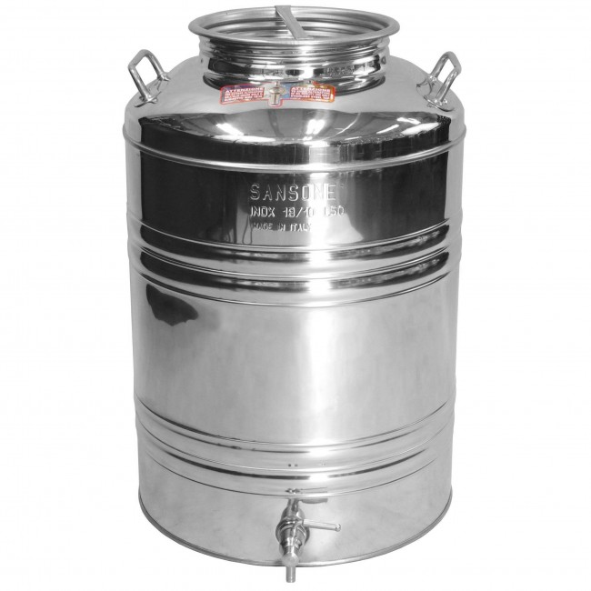 Традиционная бочка с краном 50 л нерж. Традиционная бочка с краном 50 л нерж.