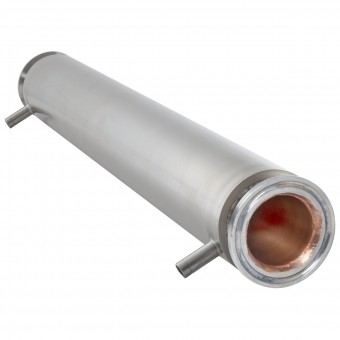 Рубашечный холодильник 500 мм CLAMP 2,0" DN 48 медь+AISI 