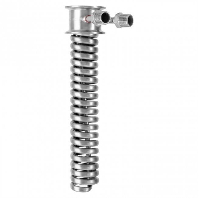 Холодильник Димрота проходной Clamp 2.0" трубка 8 мм. резьба 1/2" 