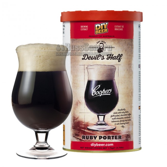 Акция! Солодовый экстракт "Coopers" Devils Half Ruby Porter (Портер) 1,7кг. 07.10.18г. Акция! Солодовый экстракт "Coopers" Devils Half Ruby Porter (Портер) 1,7кг. 07.10.18г.