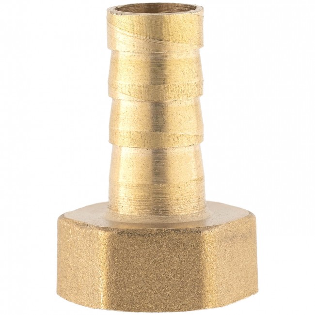 Штуцер ёлочка ВР 3/4" латунь 10 мм.  Штуцер ёлочка ВР 3/4" латунь 10 мм.