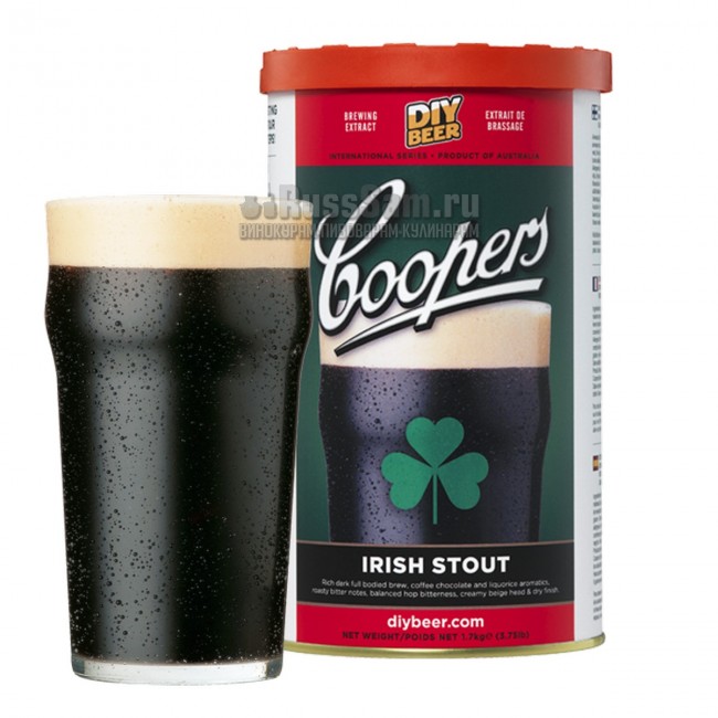 Акция! Солодовый экстракт "Coopers" Irish Stout (Ирландский Стаут) 1,7кг. 07.09.18г Акция! Солодовый экстракт "Coopers" Irish Stout (Ирландский Стаут) 1,7кг. 07.09.18г