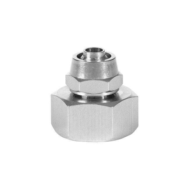 Штуцер ВР 1/2" с зажимной гайкой анодированная латунь Штуцер ВР 1/2" с зажимной гайкой анодированная латунь