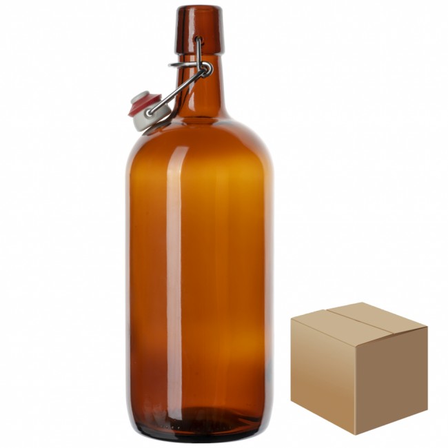 Бутылка "Бугель Про" 1.0 л. с пробкой коробка