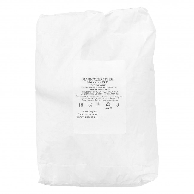 Мальтодекстрин DE 18-20 25 кг. Мальтодекстрин DE 18-20 25 кг.