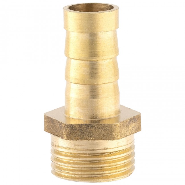Штуцер ёлочка НР 3/8" латунь 10 мм. Штуцер ёлочка НР 3/8" латунь 10 мм.
