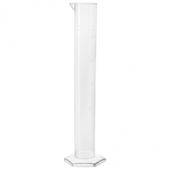 Цилиндр мерный полипропиленовый на подставке 250 мл. Цилиндр мерный полипропиленовый на подставке 250 мл.