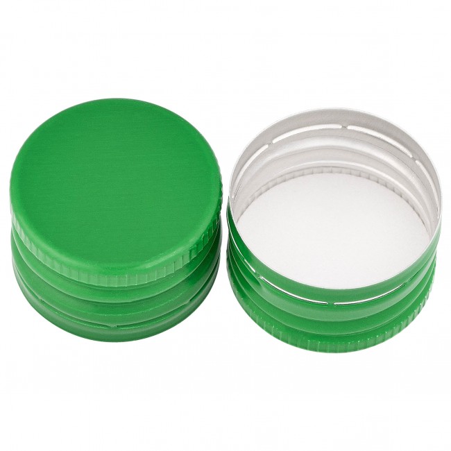Колпачок алюминиевый с резьбой 28*18 зеленый Колпачок алюминиевый с резьбой 28*18 зеленый